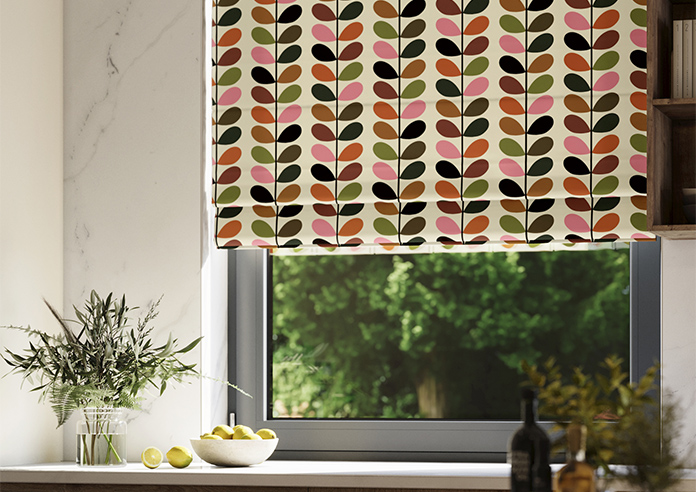 Orla Kiely Multi Stem, Pink & Red - Roman Blind - Image 5